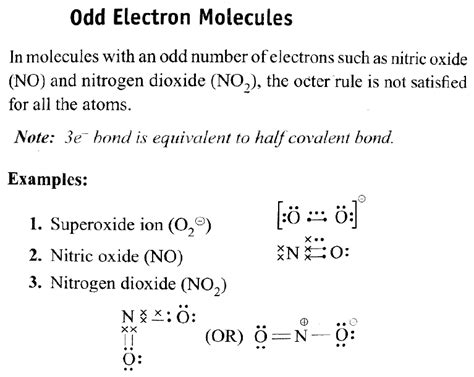 no is odd electron molecule